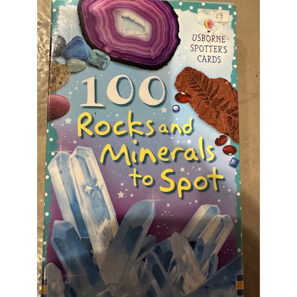 Usborne rocks & minerals Spotters education Cards